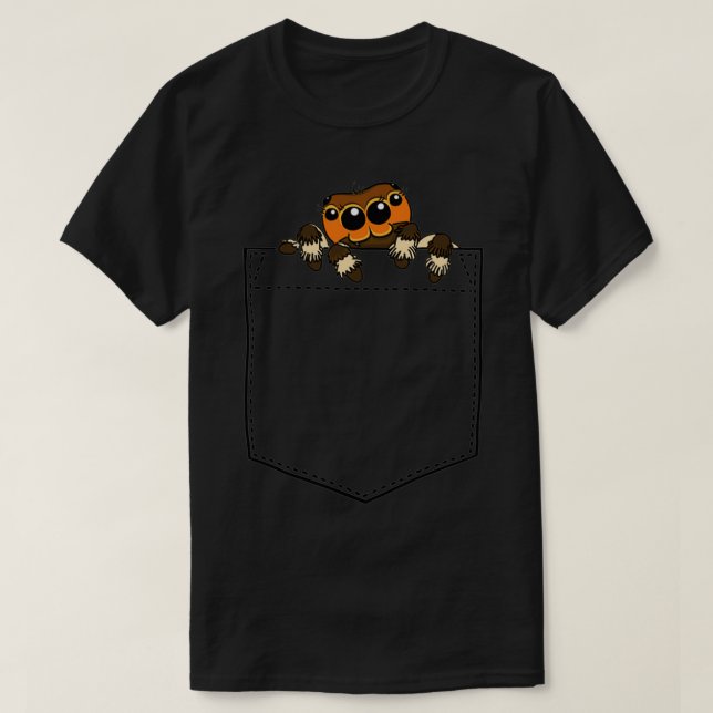 Jumping spider in my pocket T-Shirt (Design Front)