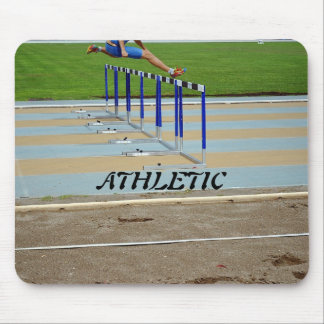JUMPING THE OBSTACLES MOUSE PAD