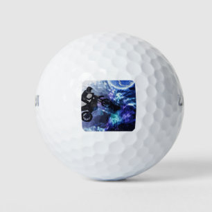 Jumping through Space - Motocross Rider Golf Balls