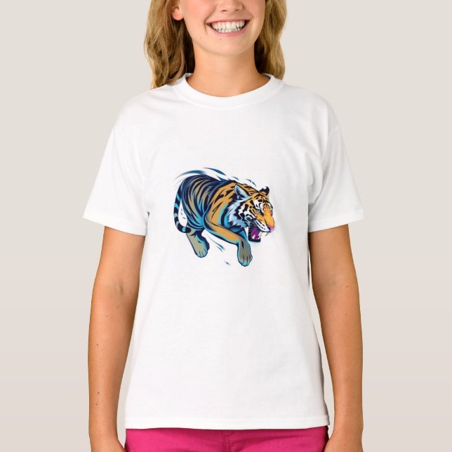 Jumping Tiger T-Shirt (Front)