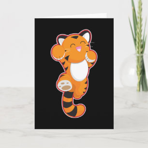 Jumping Tiger Thank You Card