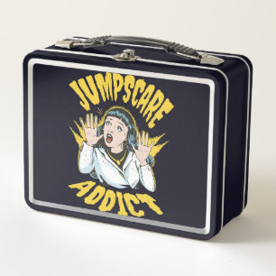 Jumpscare Addict Metal Lunch Box