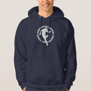 Jumpstyle Navy Blue Hoodie (w/ text, front)