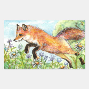 Jumpy Fox Sticker