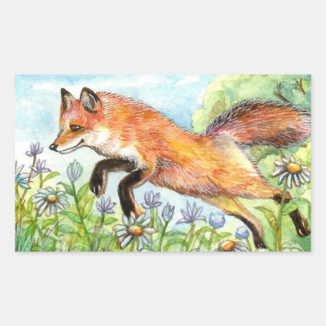 Jumpy Fox Sticker (Front)