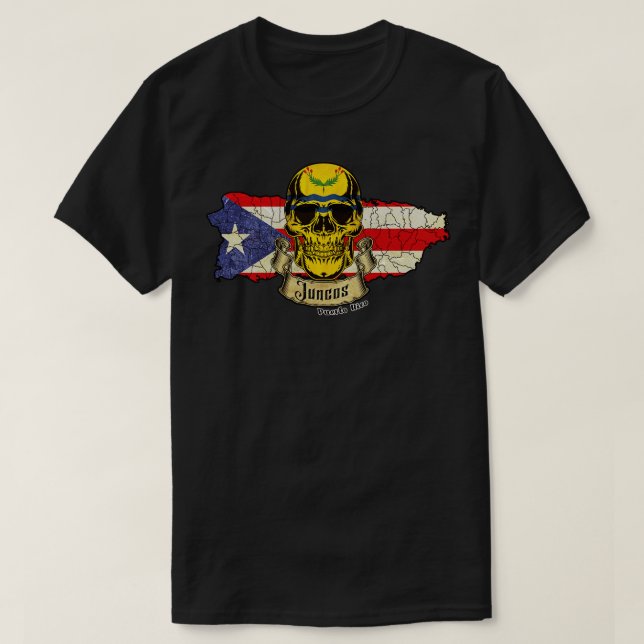 Juncos Isla de Puerto Rico T-Shirt (Design Front)