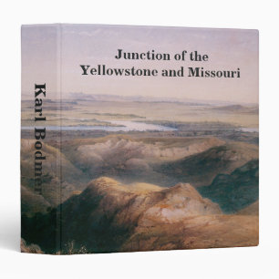 Junction of the Yellowstone and Missouri by Bodmer Binder