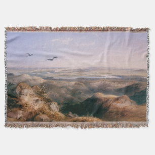 Junction of the Yellowstone and Missouri by Bodmer Throw Blanket