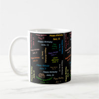 June, 11 Birthday Mug