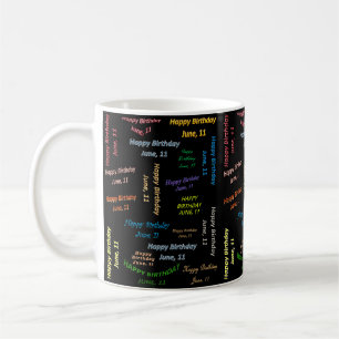 June, 11 Birthday Mug