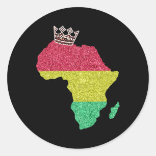 June 1865 Black History African American 1  Classic Round Sticker