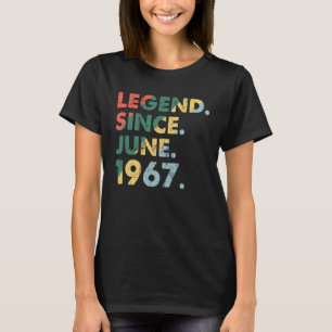 June 1967 Legendary Year 1967 Retro Legend Since 1 T-Shirt