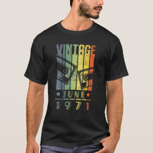 June 1971 Retro Vintage 50 Birthday 50 Years Old T-Shirt