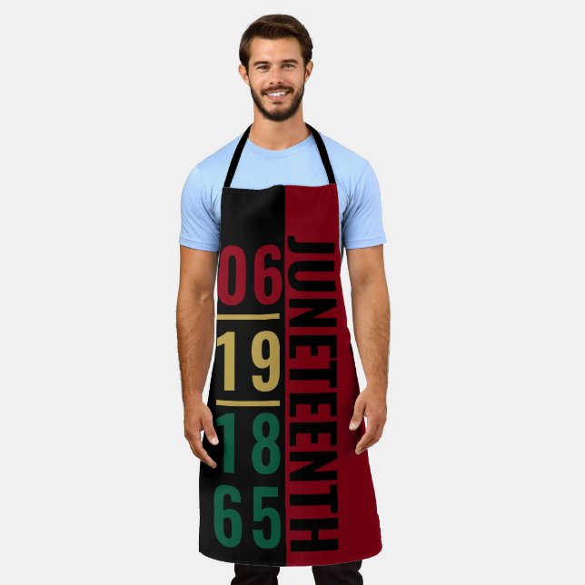 June 19 1865 Black Independence Day JUNETEENTH Apron (Worn)