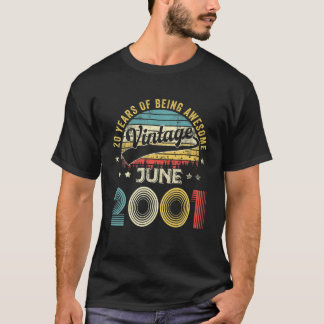 June 2001 Limited Edition Retro 20Th Bday 20 Years T-Shirt