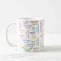 June, 20 Birthday Mug