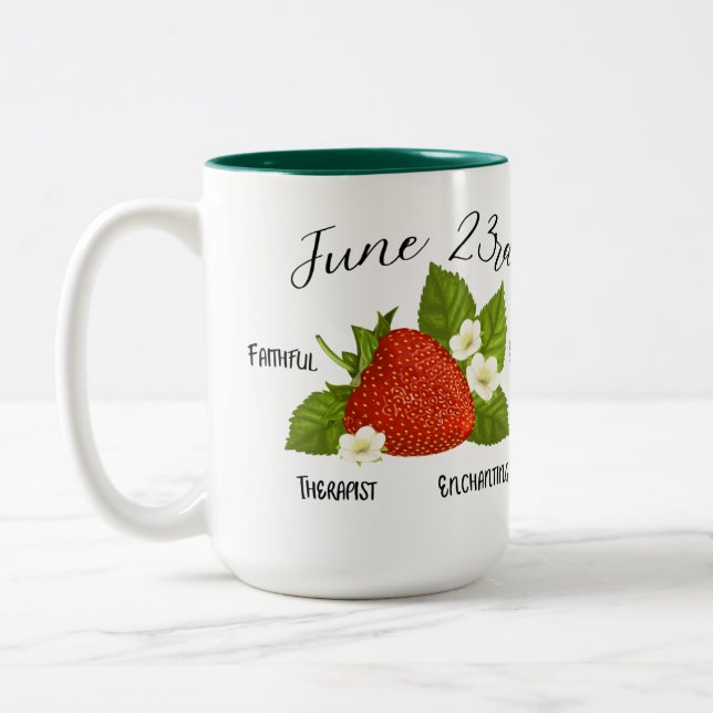 June 23rd Birthdate Personality Mug (Left)