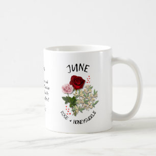 JUNE Birth Month Flower Christian Custom Name Coffee Mug