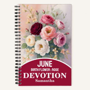 June Birth Month Flower Christian Journal