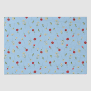 June Birth Month Flowers Rose Honeysuckle Tissue Paper