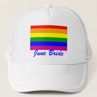 June Bride/Gay Pride Trucker Hat
