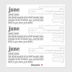 June Definition Birthday