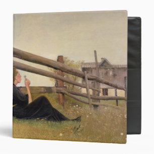 June. Girl Blowing Dandelion Seeds, 1899 Binder