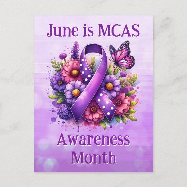 June is MCAS Awareness Month Informational  Postcard (Front)