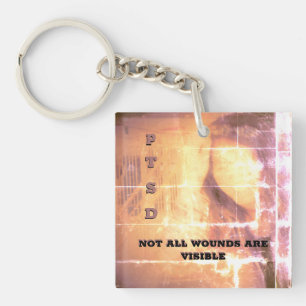 June is PTSD Awareness Month Keychain