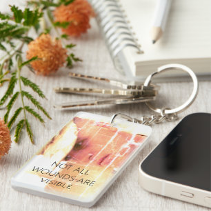 June is PTSD Awareness Month Keychain