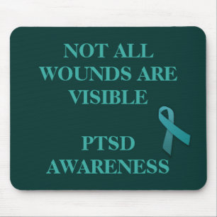 June is PTSD Awareness Month  T-Shirt Mouse Pad