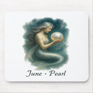 June Pearl – Enchanted Mermaid & Birthstone Mouse Pad