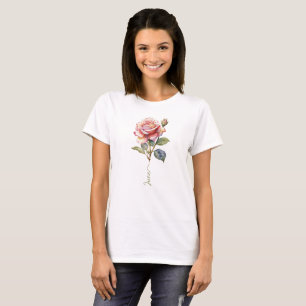 June Rose Birth Month Flower T-Shirt