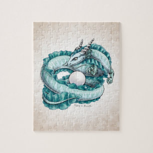 June’s Birthstone Dragon: Pearl Jigsaw Puzzle