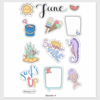 June Sticker Sheet – Summer Start