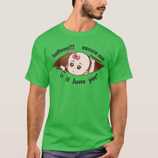 June to be Born Baby Girl Pregnancy Announcement M T-Shirt