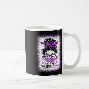 June We Wear Purple Alzheimerheimer Awareness Mess Coffee Mug