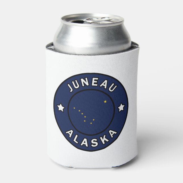 Juneau Alaska Can Cooler (Can Front)