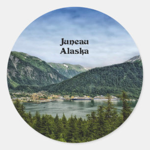 Juneau, Alaska Classic Round Sticker