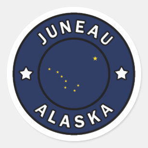 Juneau Alaska Classic Round Sticker
