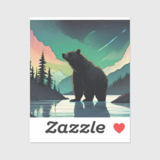 Juneau Alaska grizzly bear aurora northern lights 