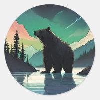 Juneau Alaska grizzly bear aurora northern lights 