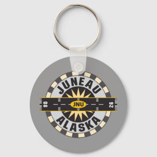 Juneau Alaska JNU Airport Keychain