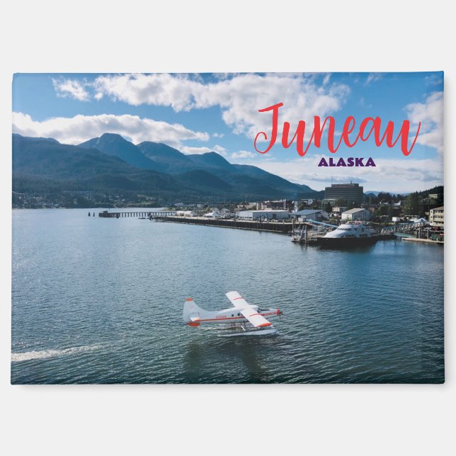 Juneau Alaska Magnet Souvenir GIft (Front)