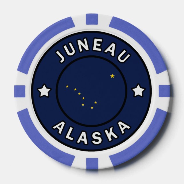 Juneau Alaska Poker Chips (Front)