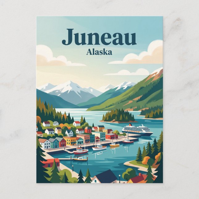 Juneau Alaska Postcard (Front)