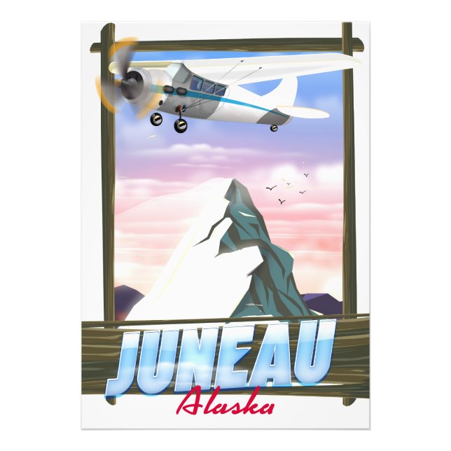 Juneau Alaska travel poster (Front)
