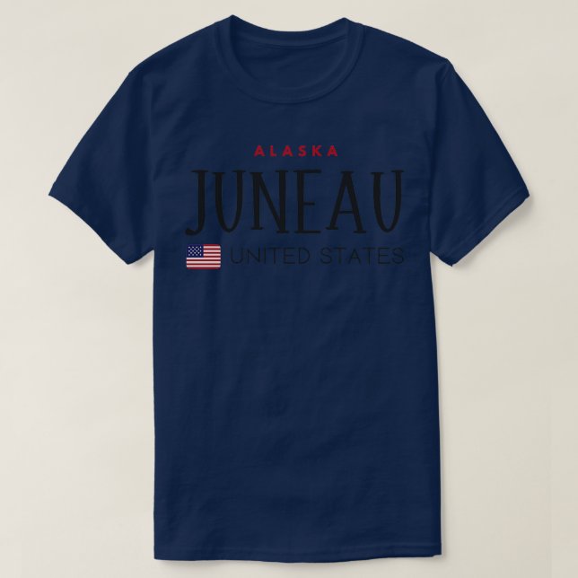 Juneau Alaska United States TShirt (Design Front)