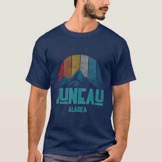 Juneau Alaska Vintage Mountains Nature Hiking T-Shirt