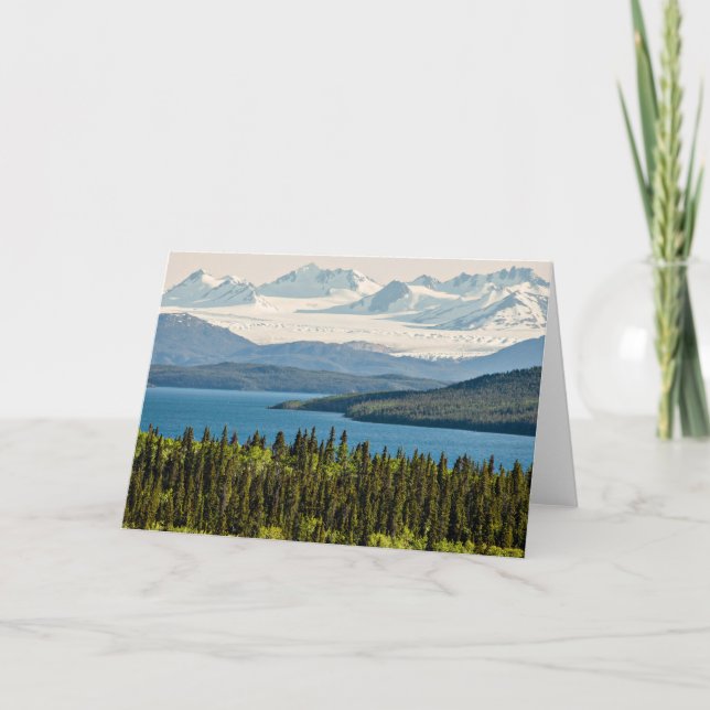 Juneau Icefield from Atlin Lake (Blank Inside) Card (Front)